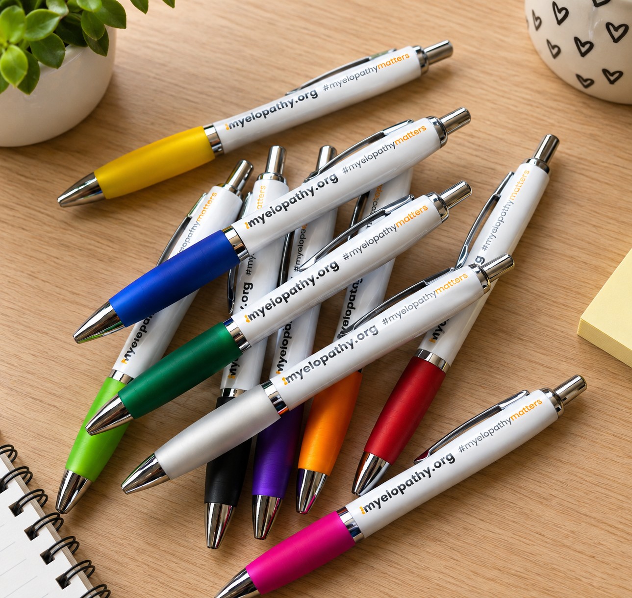 Ballpoint Pens  - 4 Pack - In Organza Bag - Myelopathy.org