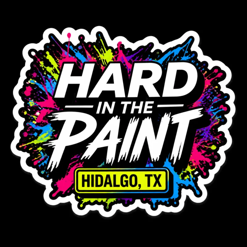 Hard in the Paint Sticker