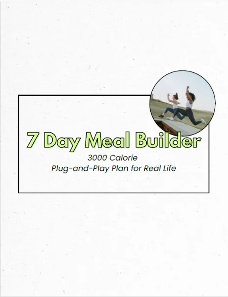 3000 Calorie 7 Day Meal Builder
