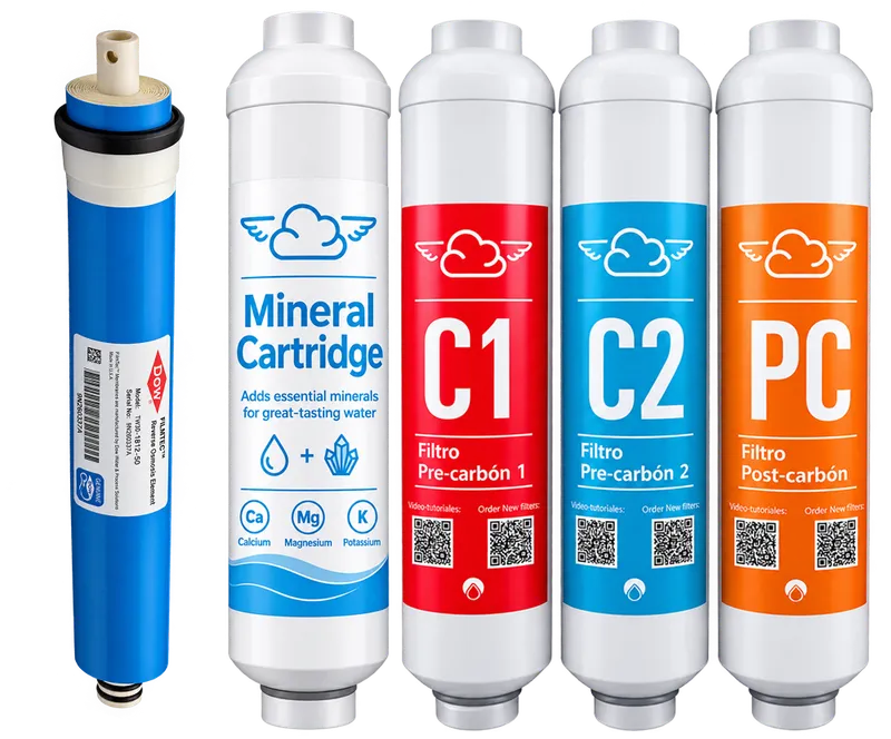 NUBE Manantial Series Filters & Reverse Osmosis (RO) Cartridge