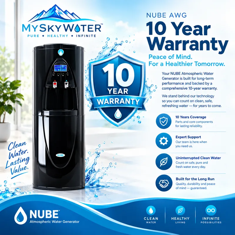 NUBE SS30 Atmospheric Water Generator Extended 10 year warranty