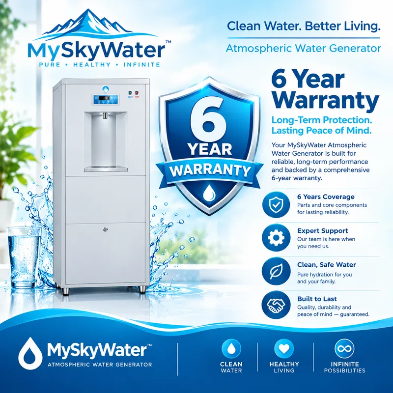 NUBE SS120 Atmospheric Water Generator Extended 6 year warranty