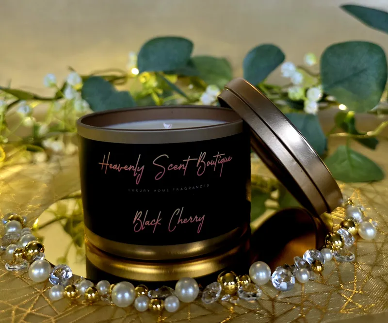 Black Cherry Luxury Scented Candle