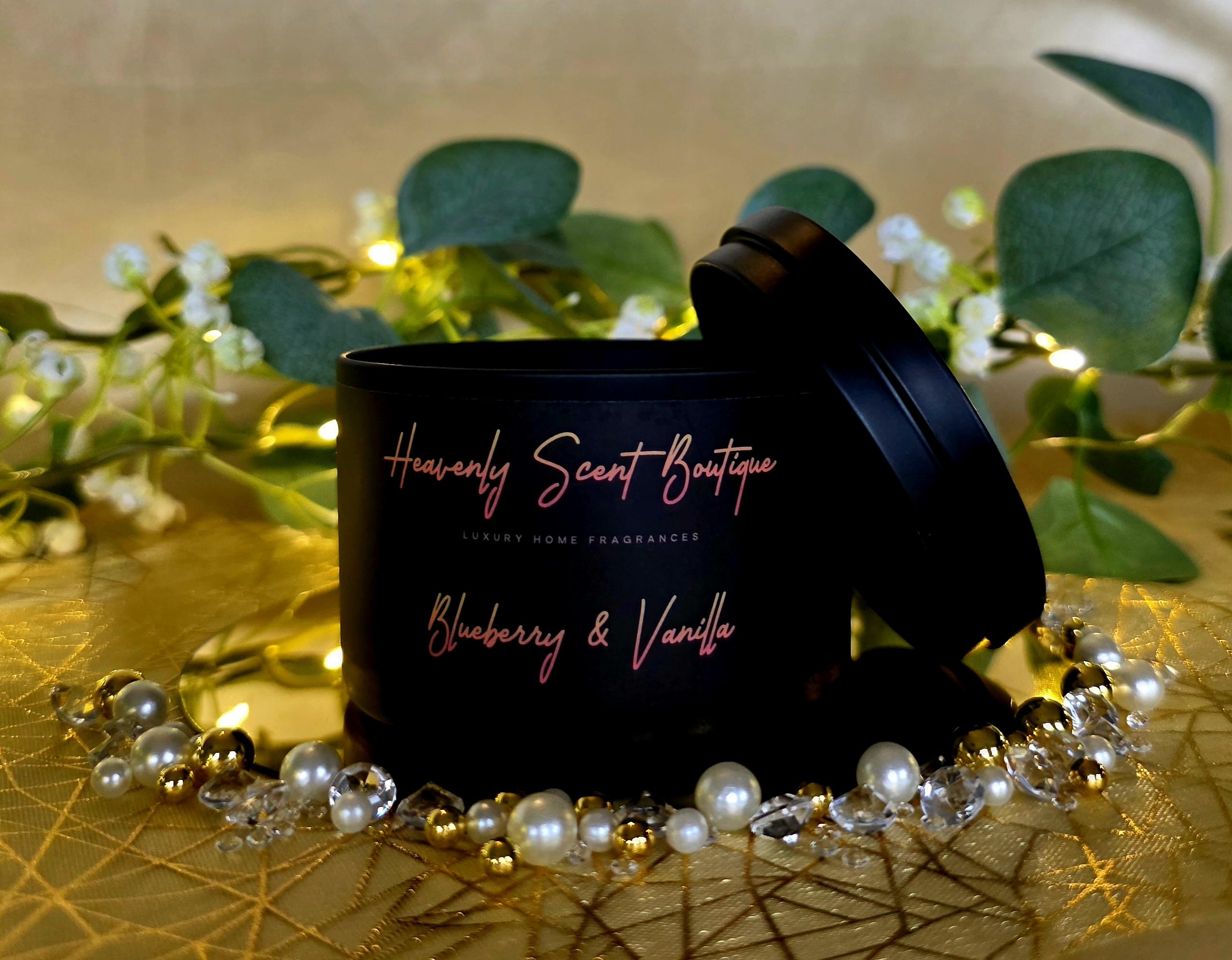 Blueberry & Vanilla Luxury Scented Candle