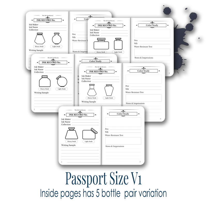 Ink Apothecary Swatch Notebook | Fountain Pen Ink Journal