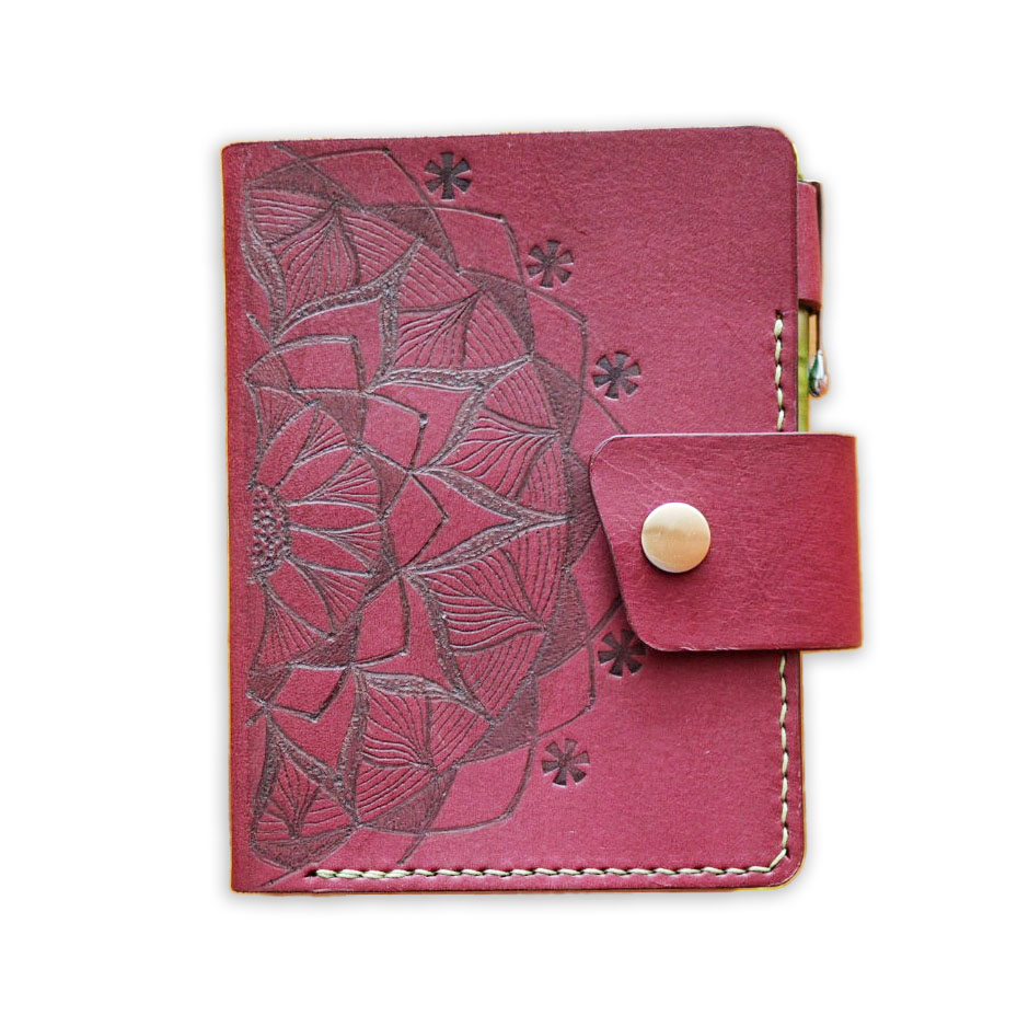 The Storykeeper – Hand-Pyrographed Passport Leather Journal