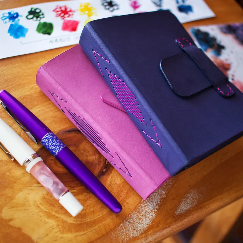 Ink Apothecary Passport Edition | Leather Bound Ink Swatch Journal