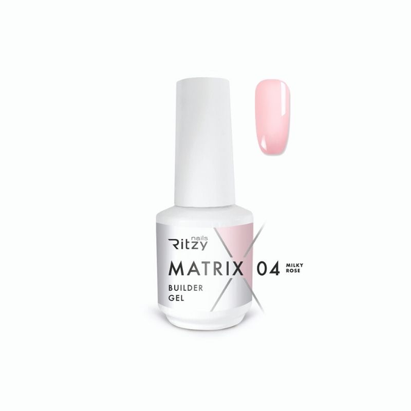 04 'Milky Rose' MATRIX Builder Gel in a Bottle