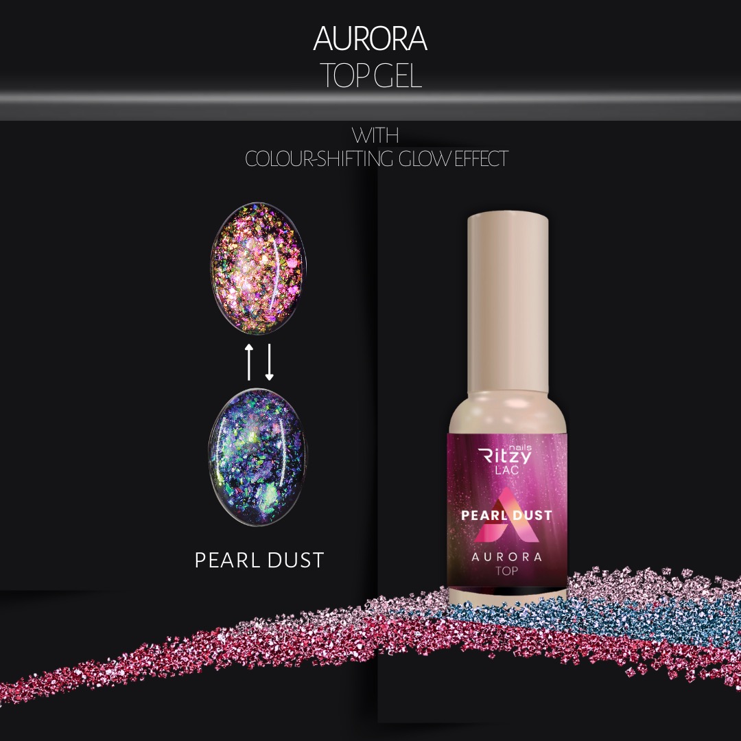 'Pearl Dust' AURORA Top Gel