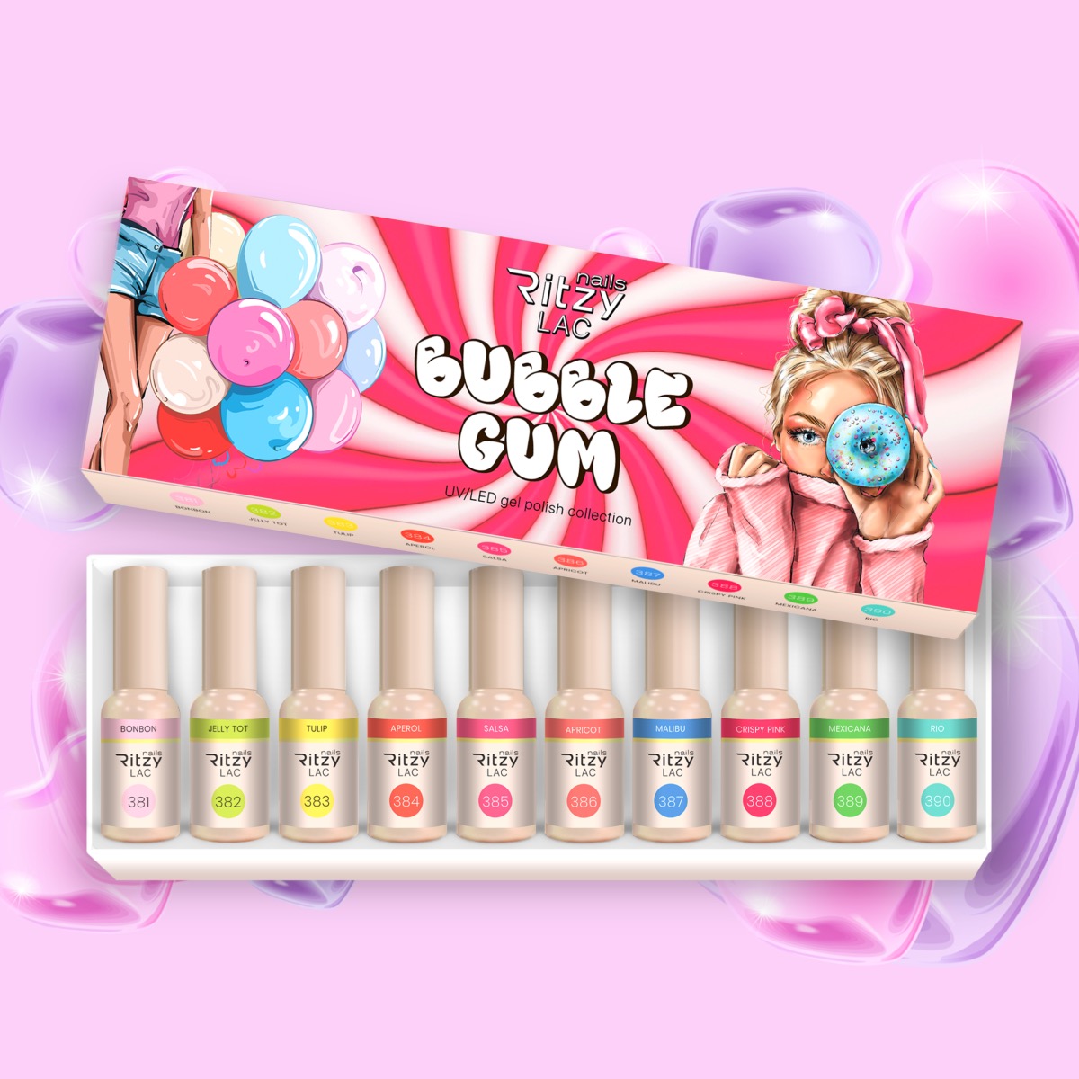 Bubblegum Collection (381-390) Lac