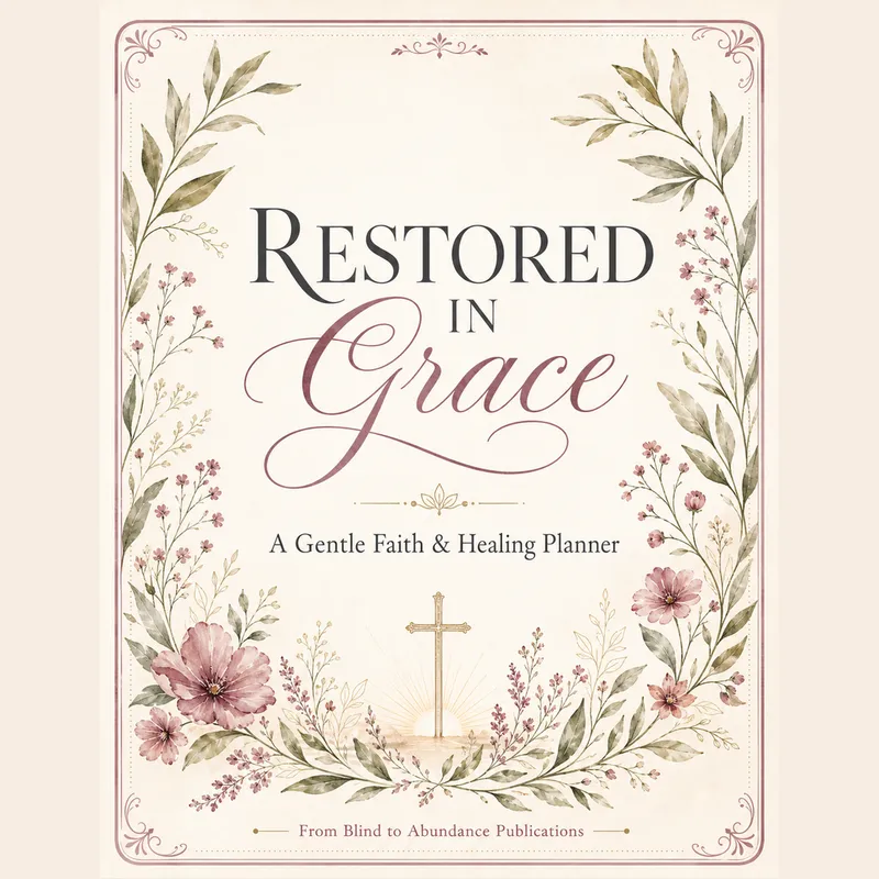 Restored in Grace: A 30-Day Christian Faith & Healing Planner