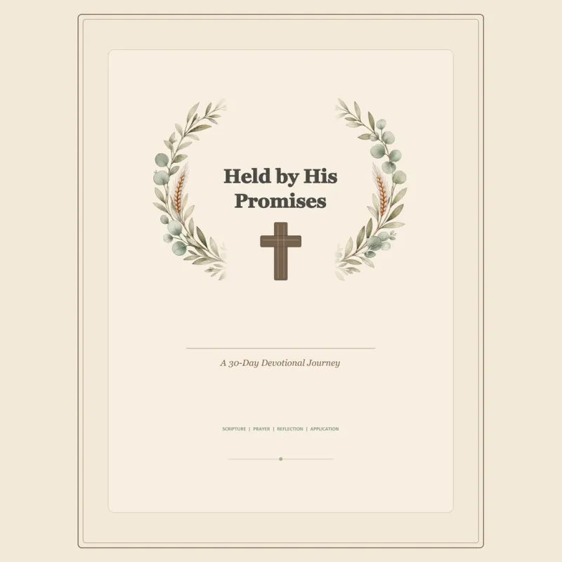 Held by His Promises: A 30-Day Christian Devotional Planner