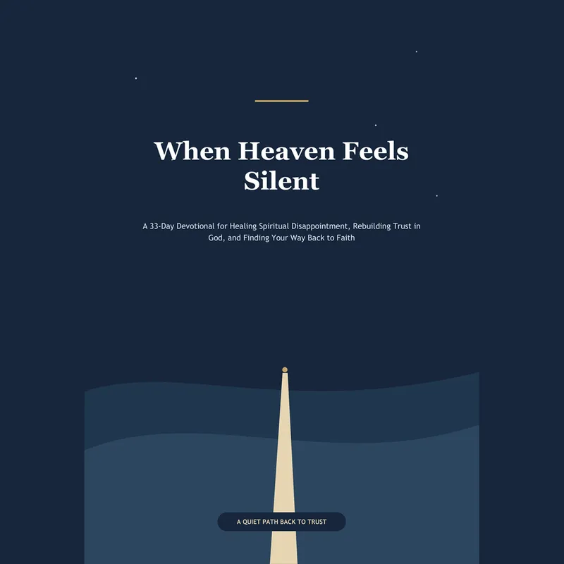 When Heaven Feels Silent - 33-Day Christian Devotional (Digital PDF)