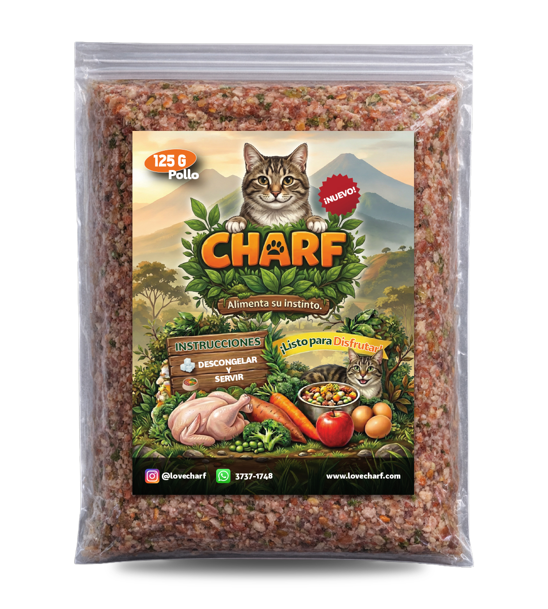 CHARF Pollo Clásico para gato