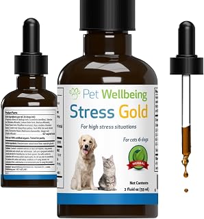 Pet Wellbeing Stress Gold for Cats & Dogs