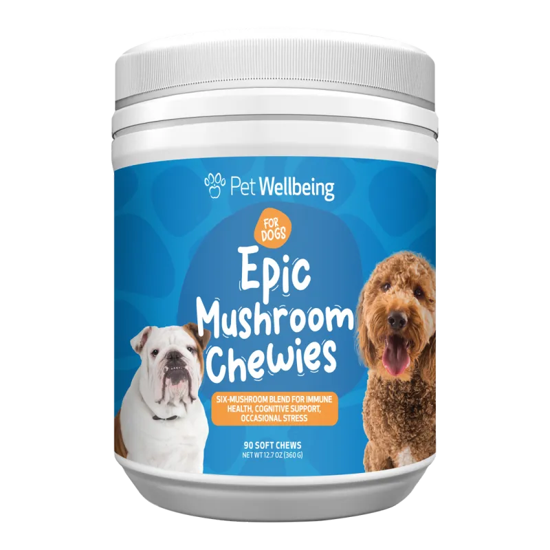 	Pet Wellbeing Epic Mushroom Chewies for Dogs