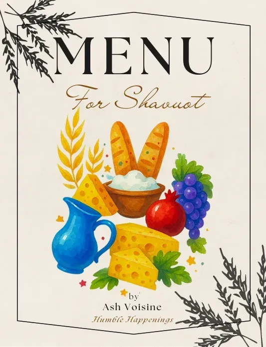 Menu for Shavuot and Pentecost