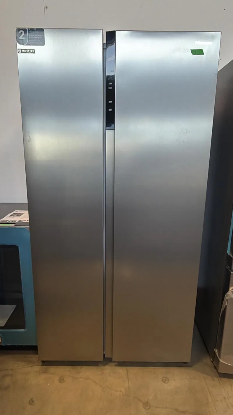 Hisense RS19A2CSD 19.2 Cu. Ft. Side-by-Side Refrigerator – Titanium Finish