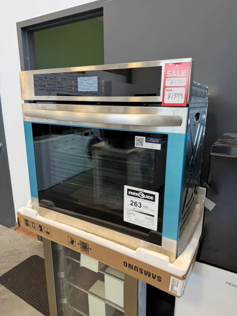 Frigidaire FCWS3027ASD 30" Single Electric Wall Oven Total Convection, Built-In Air Fry, Quick Preheat
