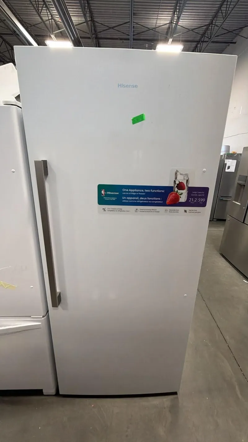 Hisense FV21C7HWE – 21.2 Cu. Ft. Convertible Upright Freezer