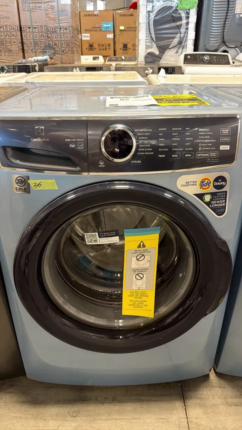 Electrolux ELFE743CAG1 / ELFW7437AG1 – 400 Series Front Load Washer & Electric Dryer (Glacier Blue)