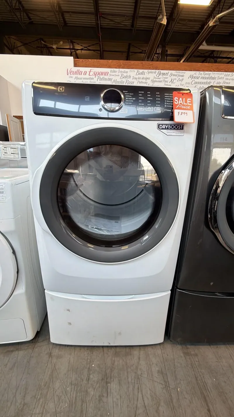 Electrolux ELFE743CAW1 8.0 Cu. Ft. Electric Steam Dryer