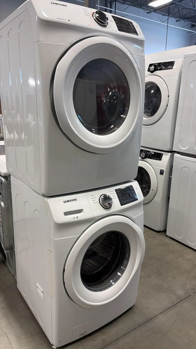 Samsung Washer & Electric Dryer Set DV42H5000EW/AC, WF42H5000AW/A2 | 4.2 & 7.5 Cu. Ft.