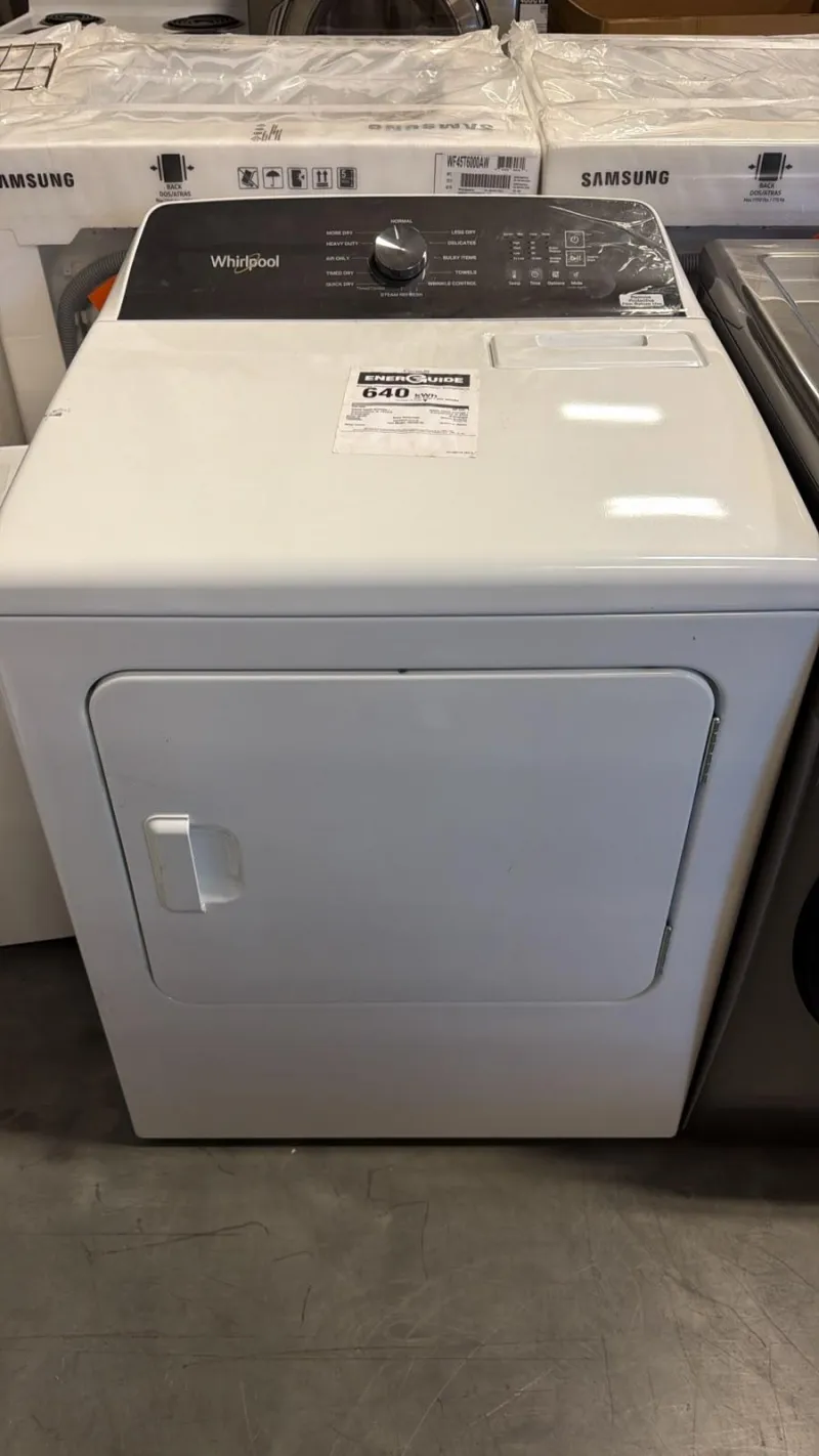 Whirlpool 7.0 Cu. Ft. Electric Dryer with Steam – YWED5050LW1 – White