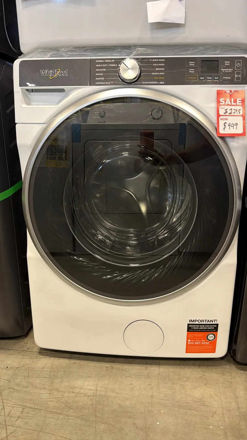 Whirlpool WFW6720RW1 5.8 Cu. Ft. Smart Front Load Washer