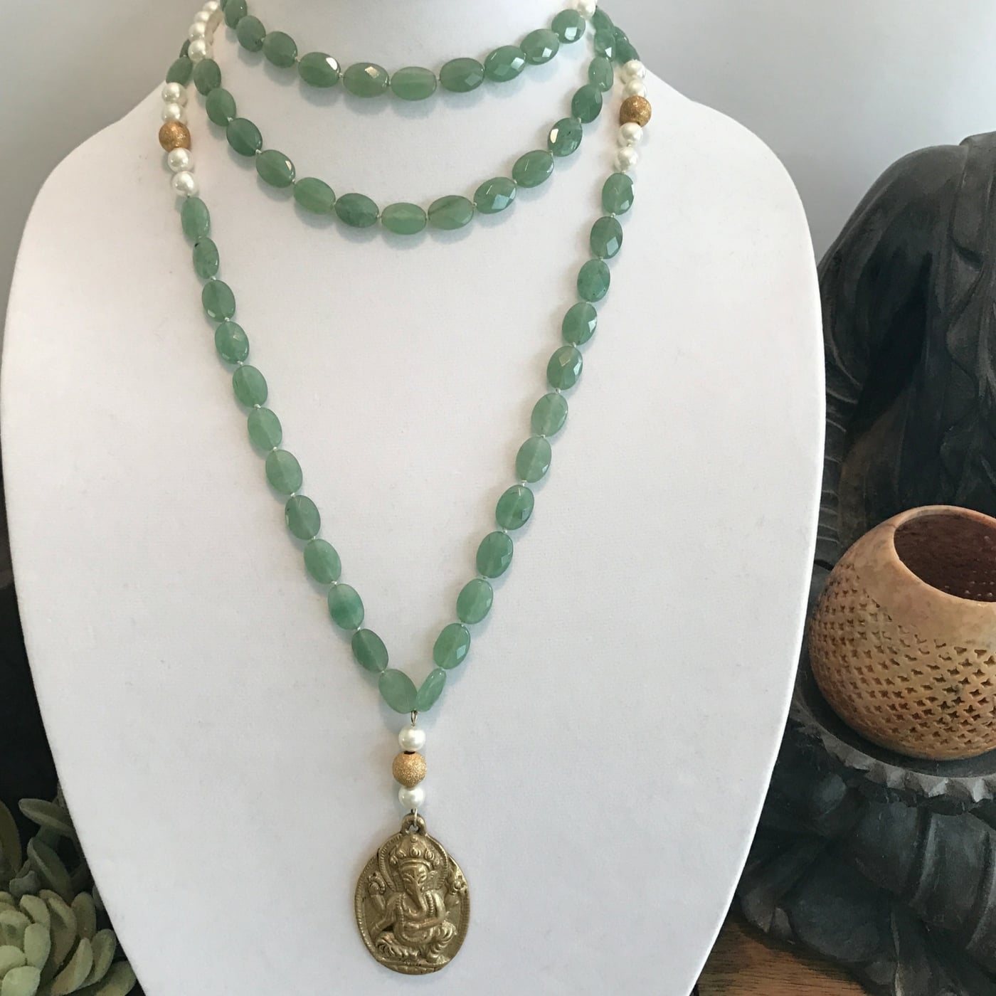 Aventurine Money Mala