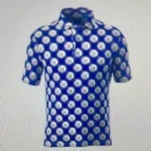 PRE-ORDER IBKUL MEN'S Short Sleeve - Liberty (Blue/Red)