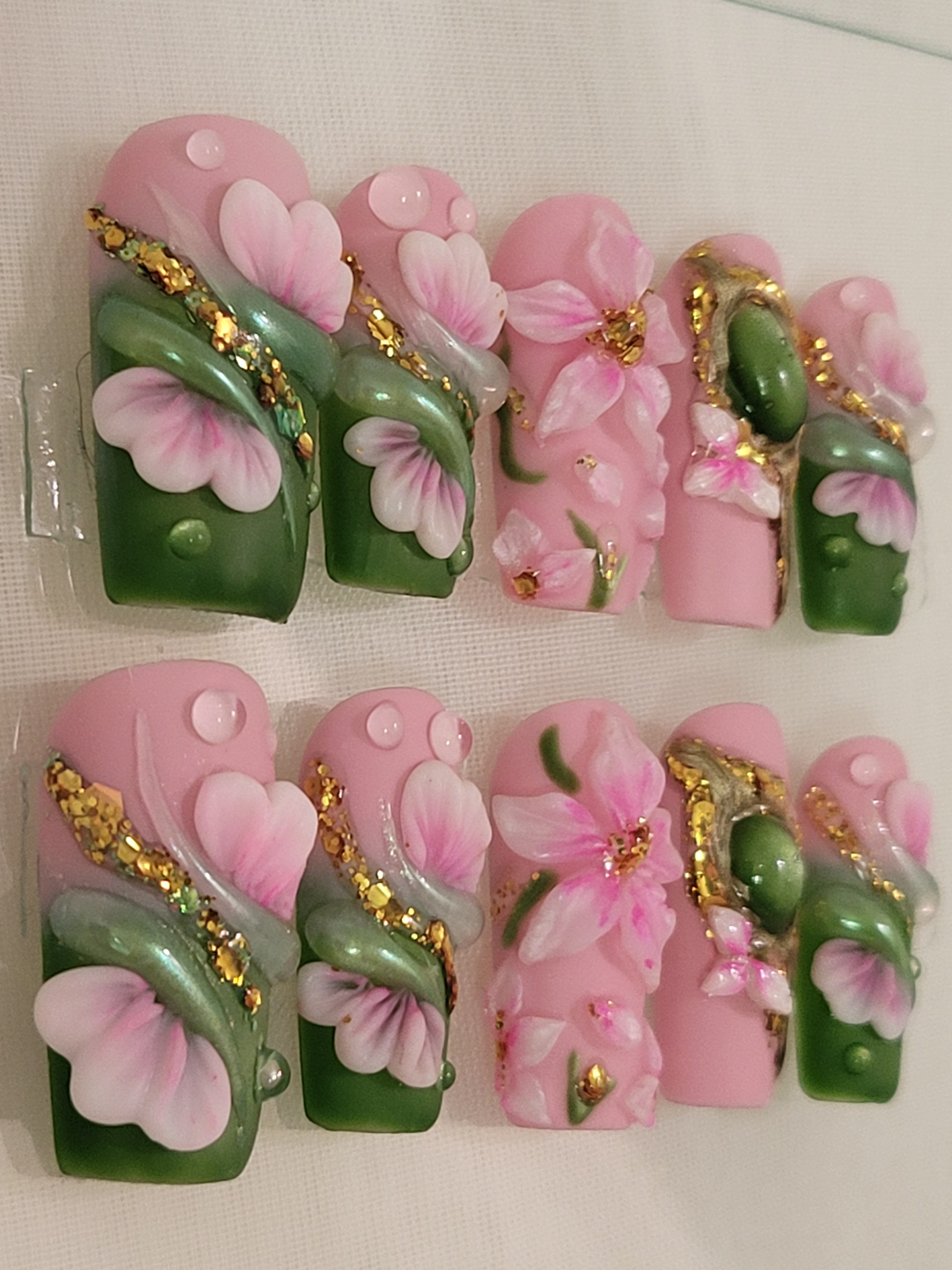 Fairy Garden | Handmade Press-On Nails