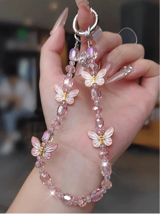 1pc Elegant Butterfly Mobile Phone Chain