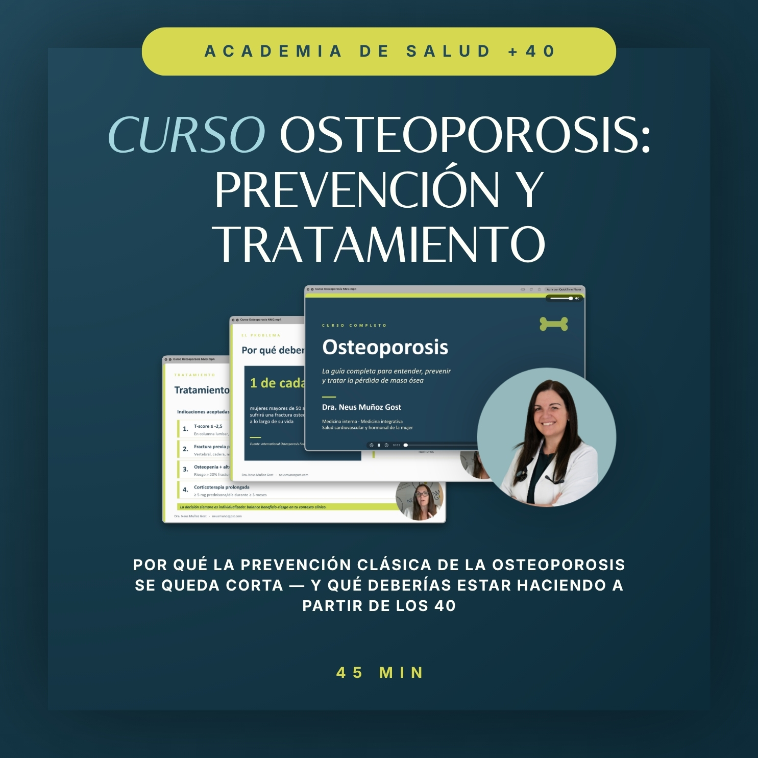 Curso Osteoporosis: prevención y tratamiento