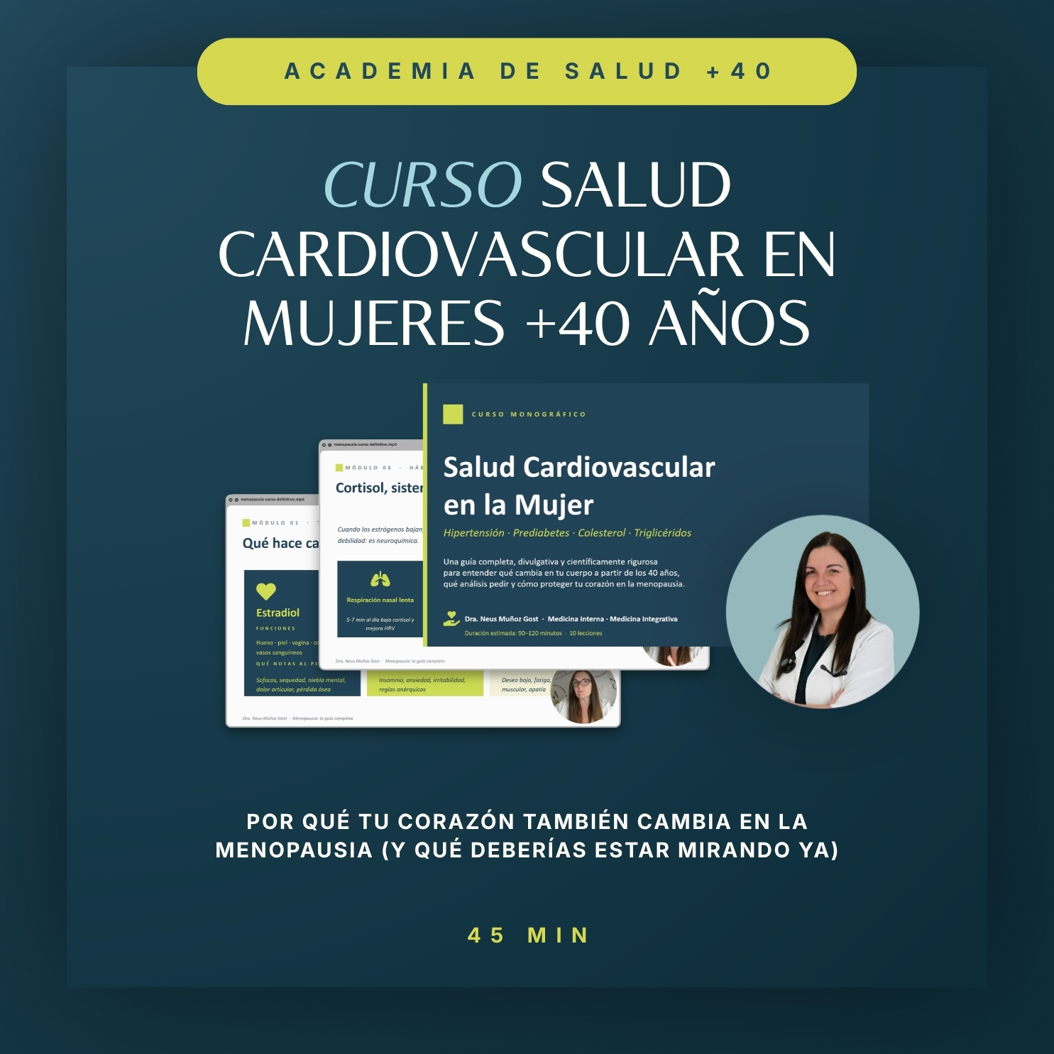 Curso Salud Cardiovascular en la Mujer a partir de los 40