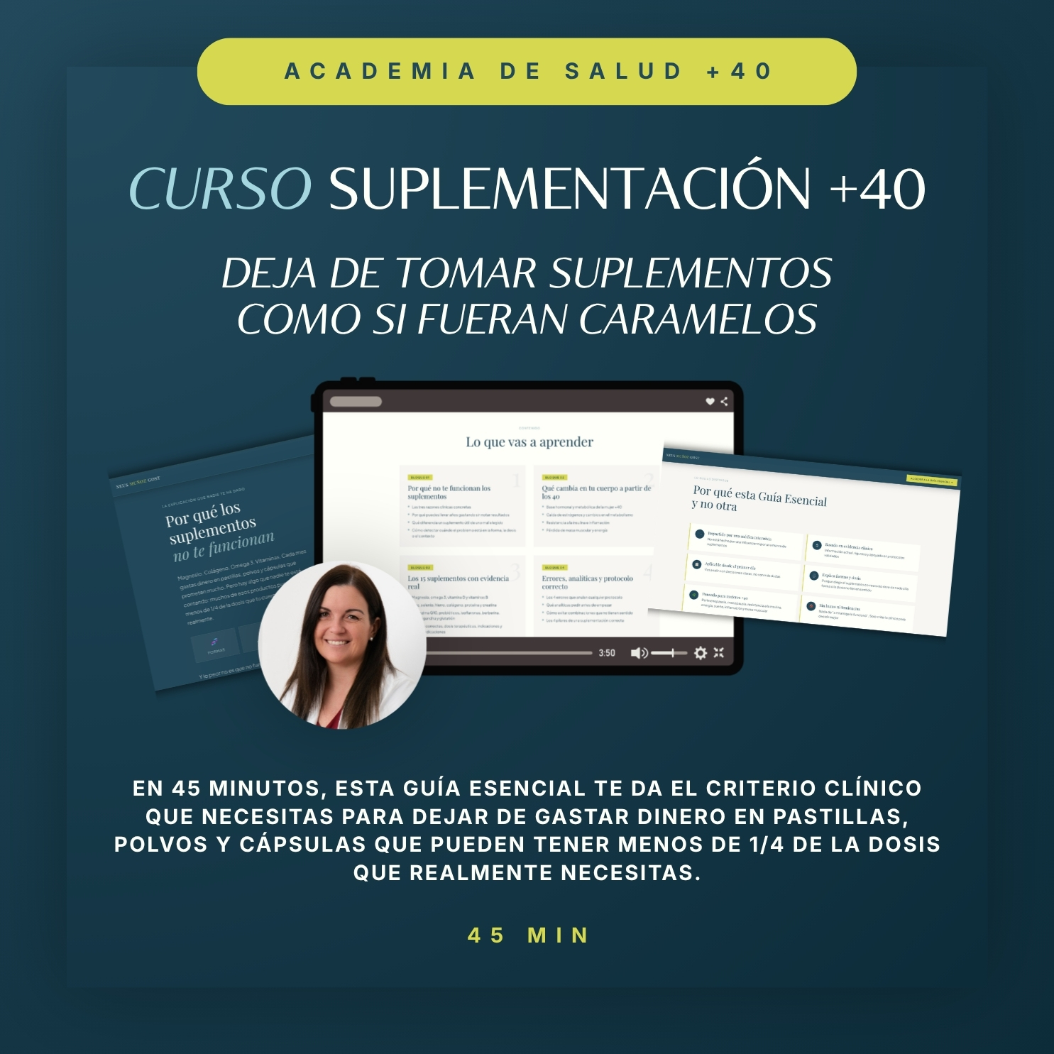 Guía Esencial de Suplementación para Mujeres +40