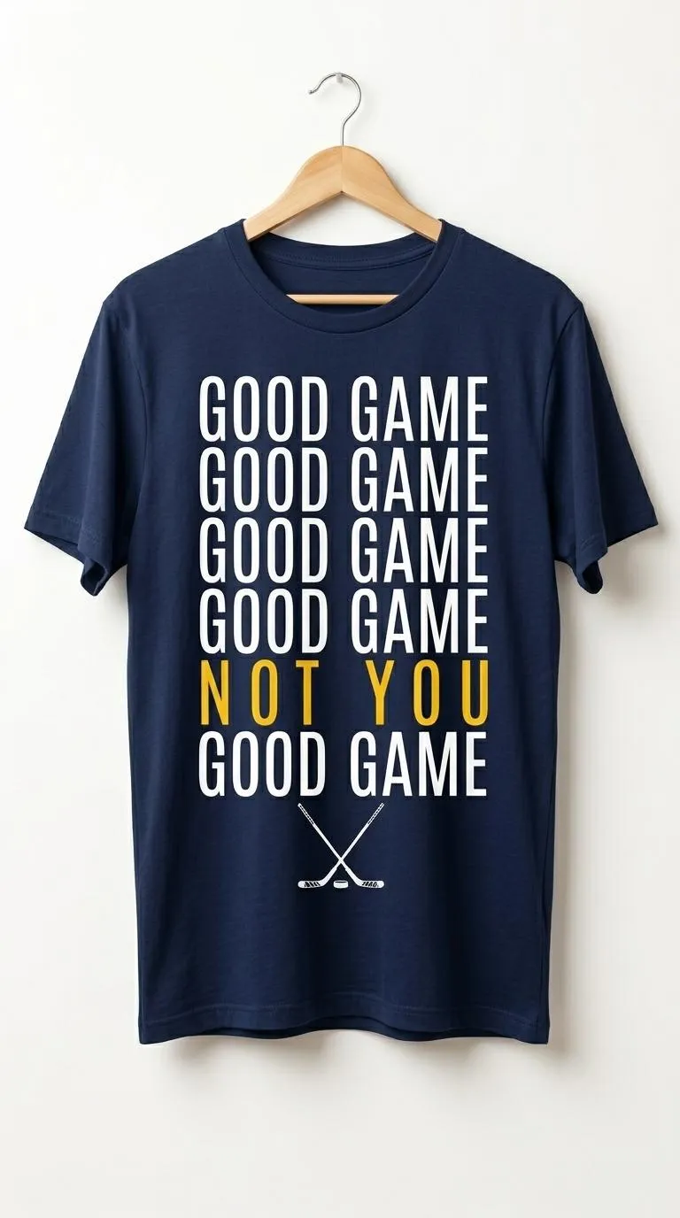 Good Game… Not You Funny Hockey T-Shirt | Hockey Chirp Tee