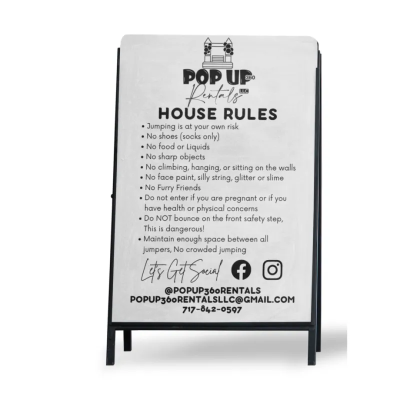 A Frame Business Sign