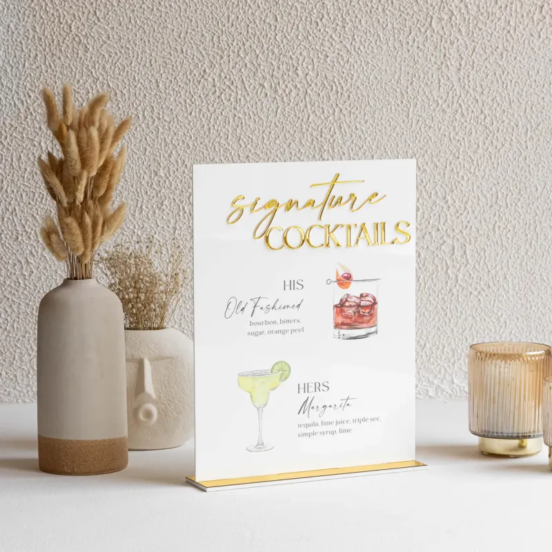 Signature Drink Sign
