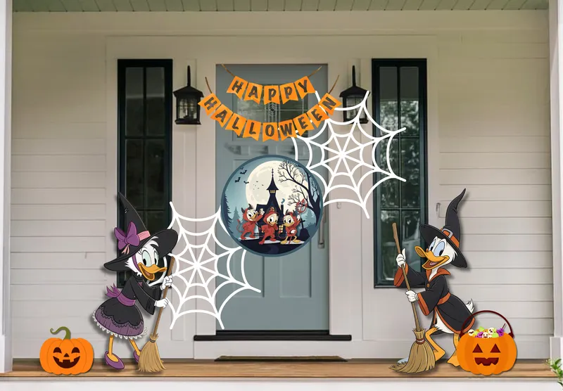 Donald Duck Halloween Door Frame