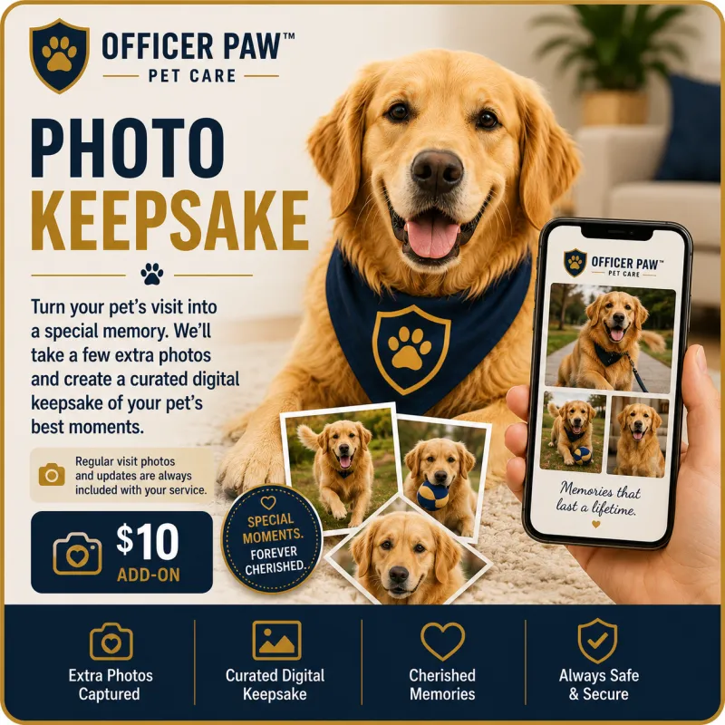 Officer Paw Photo Keepsake