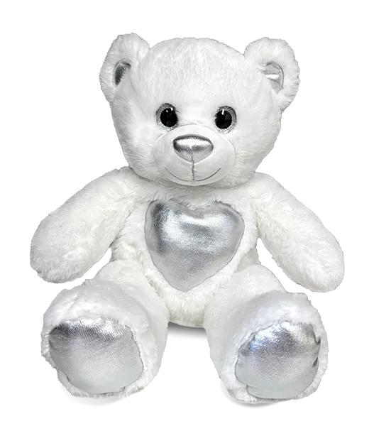 Silver Heart Bear Build-A-Bear Kit
