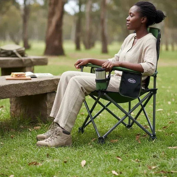 Lightweight Portable Metal Folding Chair | Space-Saving Foldable Seat for Indoor & Outdoor Use – Events, Camping, Home & Office