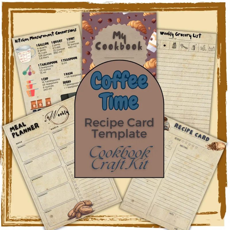Coffee Time Cookbook Template