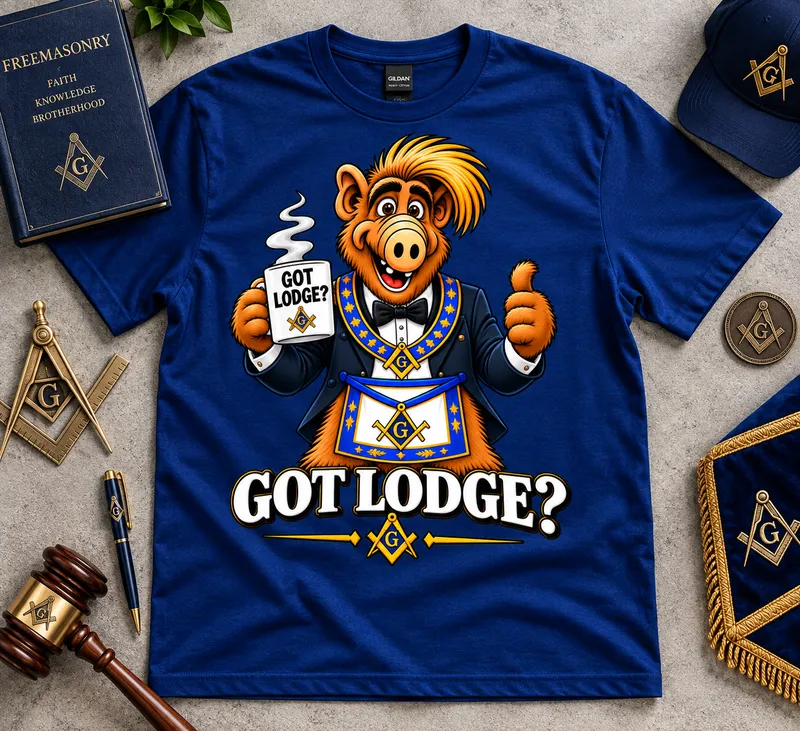 Got Lodge? | Funny Masonic Cartoon T-Shirt