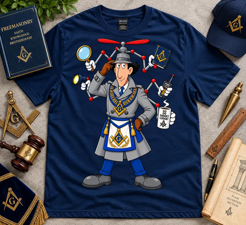 Inspector Brother | Masonic Cartoon T-Shirt
