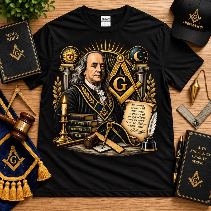 Ben Franklin – Masonic T-Shirt