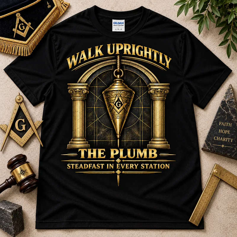 The Plumb – Masonic T-Shirt