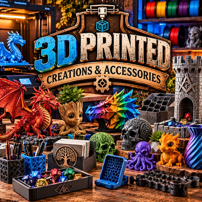 3D Printed Creations & Accessories