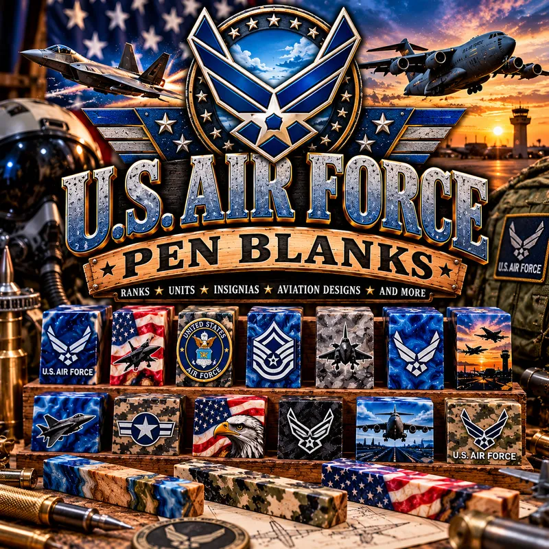 Air Force Pen Blanks
